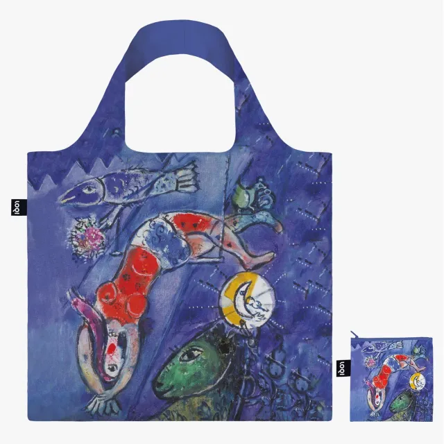LOQI Marc Chagall Blått Sirkus handlenett resirkulert