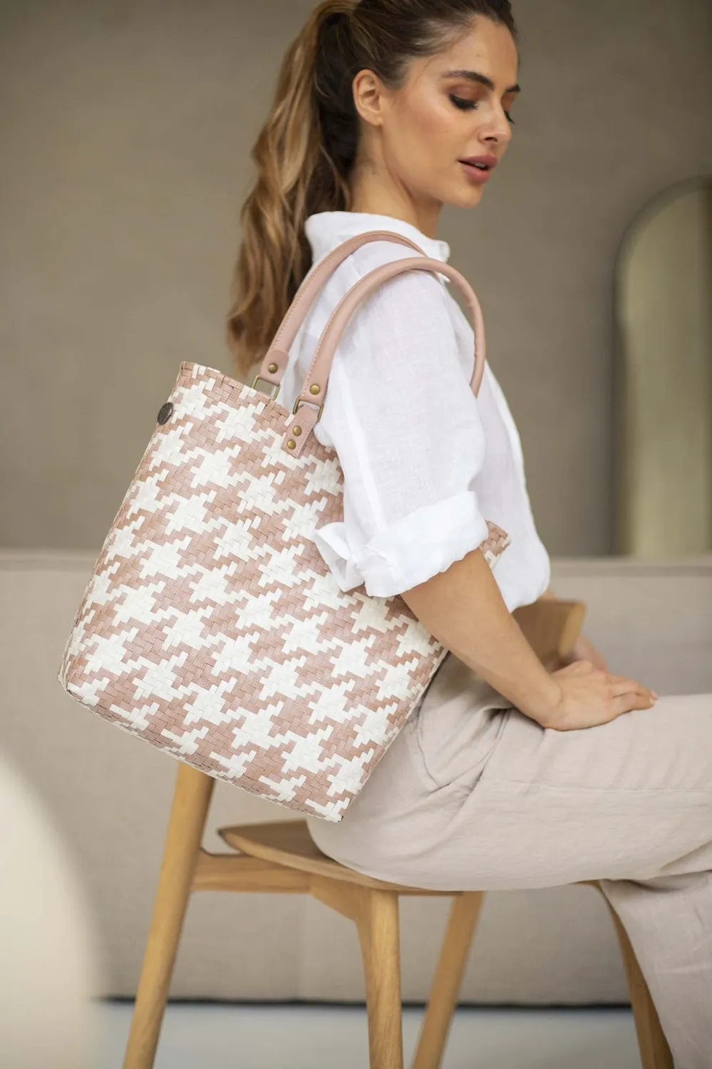 Handed By Mayfair XS shopper copper blush rutet