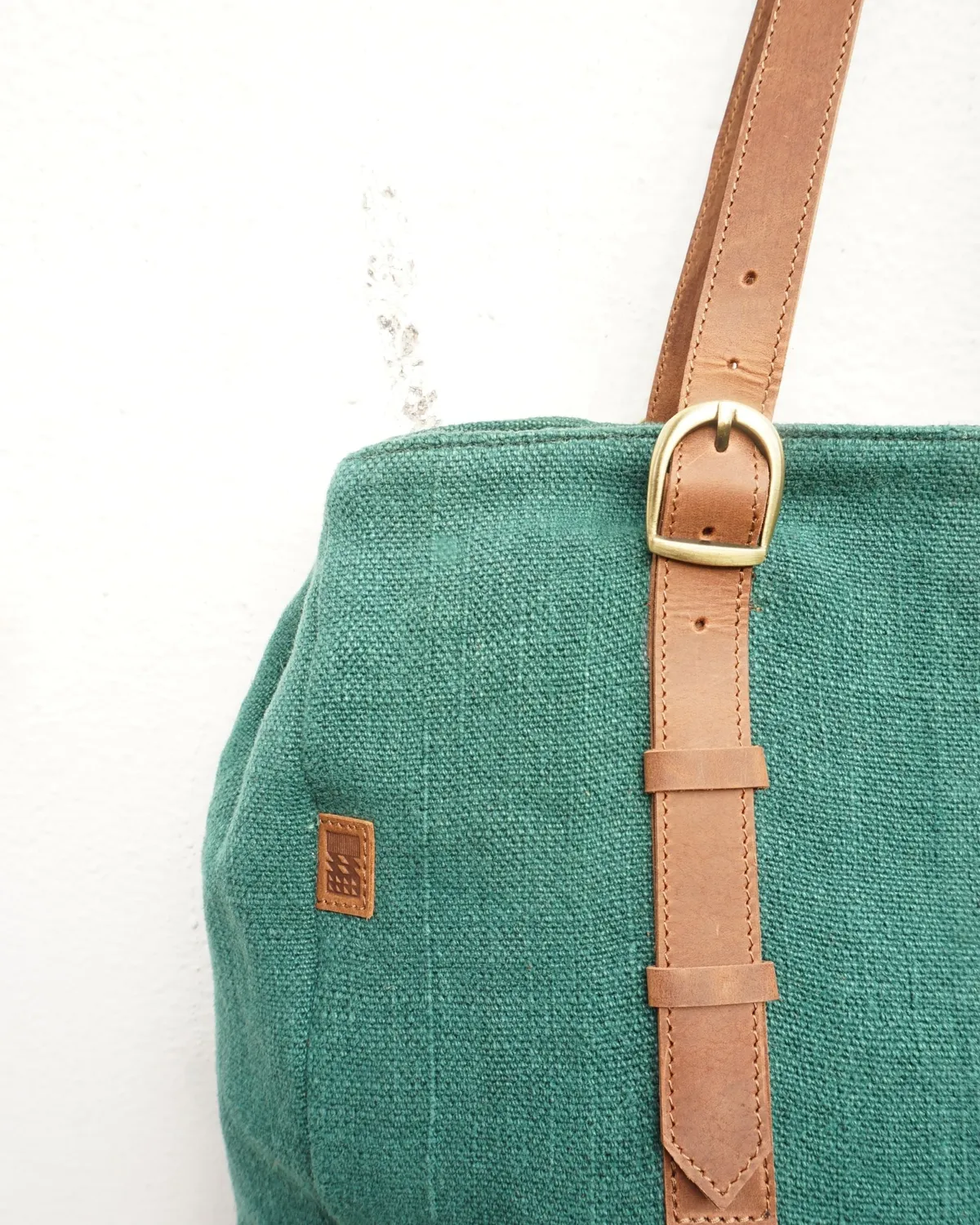 The Burlap People Bass Tote tote kraftig lerret