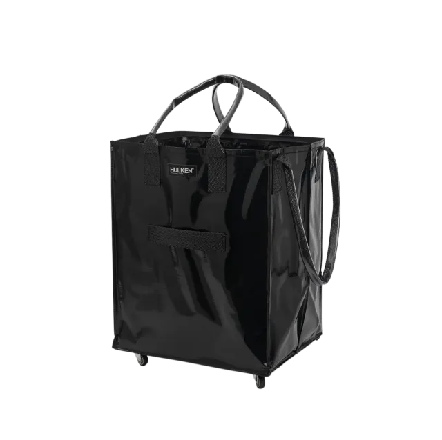 Hulken Black trillebag svart med hjul sammenleggbar
