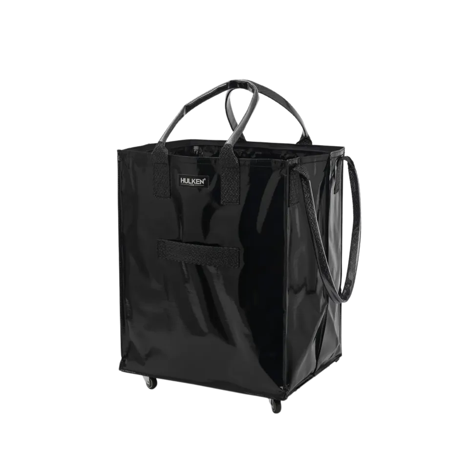 Hulken Black trillebag svart med hjul sammenleggbar