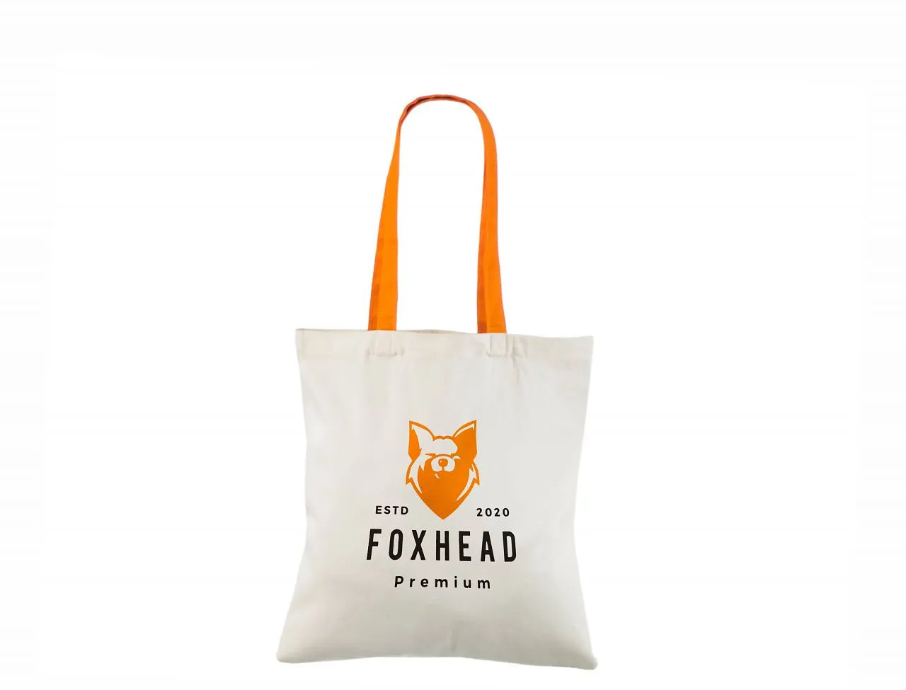 Handlenett Orange Hand handlenett naturhvit oransje 240 g