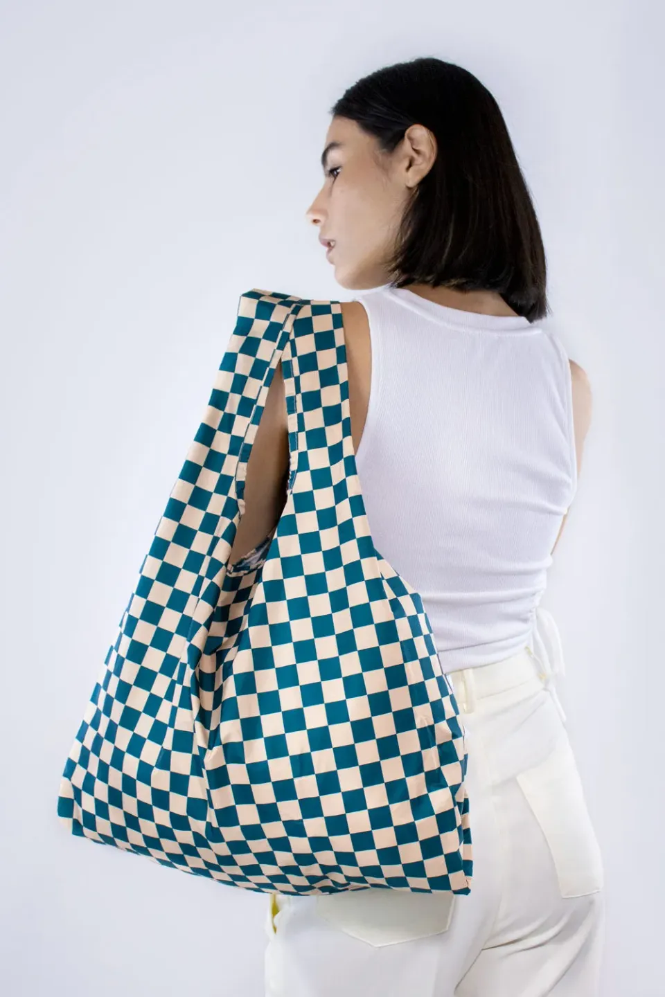 Kind Bag Medium handlenett Checkerboard resirkulert