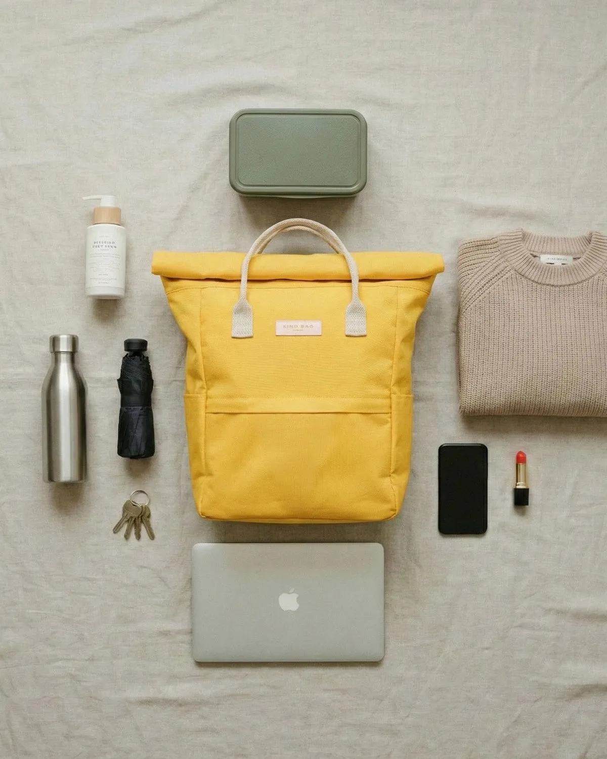 Kind Bag Hackney Medium ryggsekk Tuscan Sun Yellow