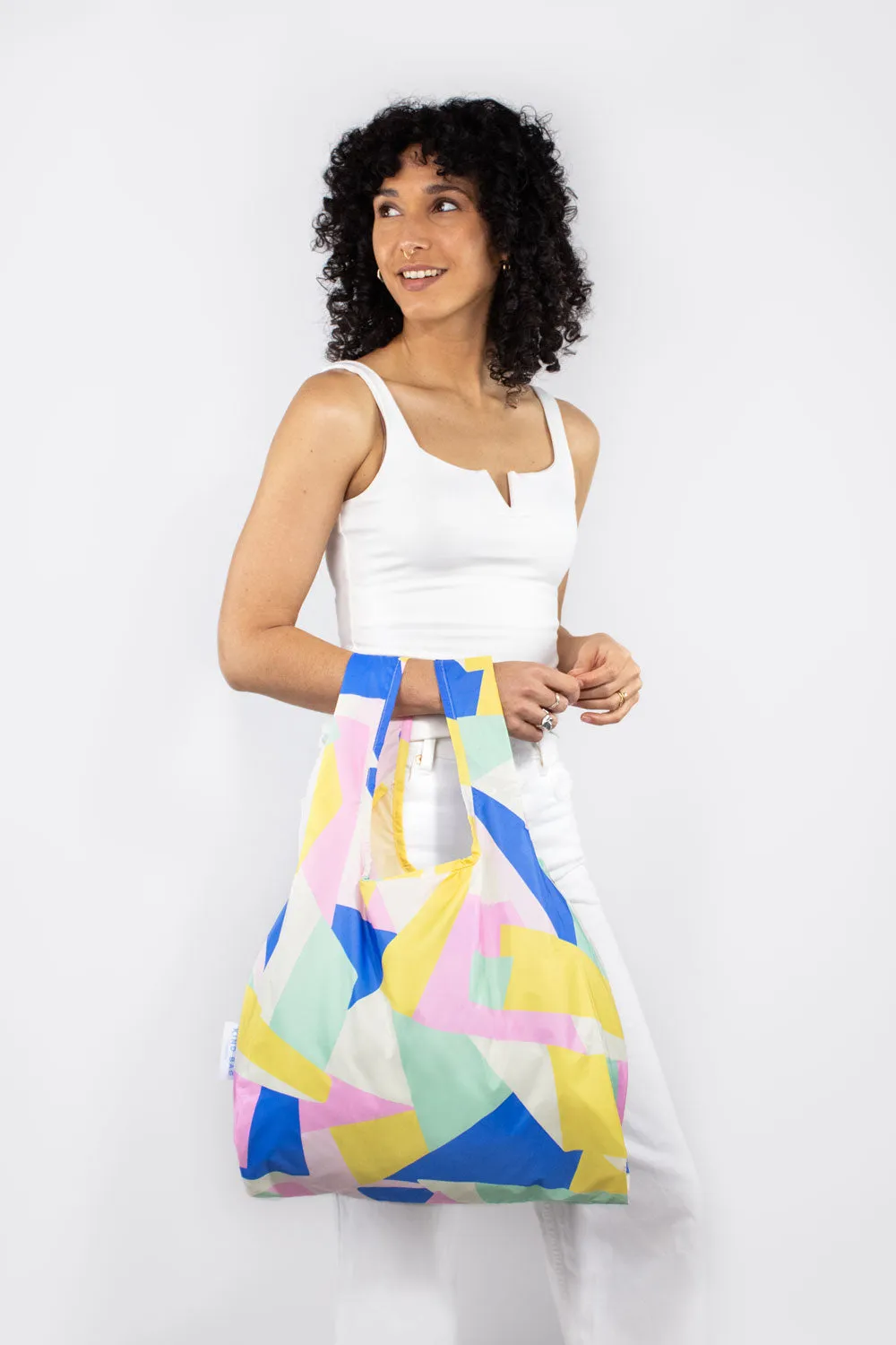 Kind Bag Multi Mosaic handlenett medium resirkulert