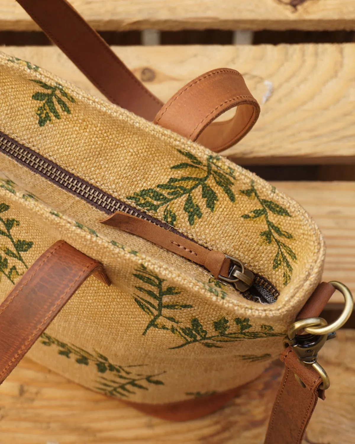 The Burlap People Lil Boss Lady håndveske liten