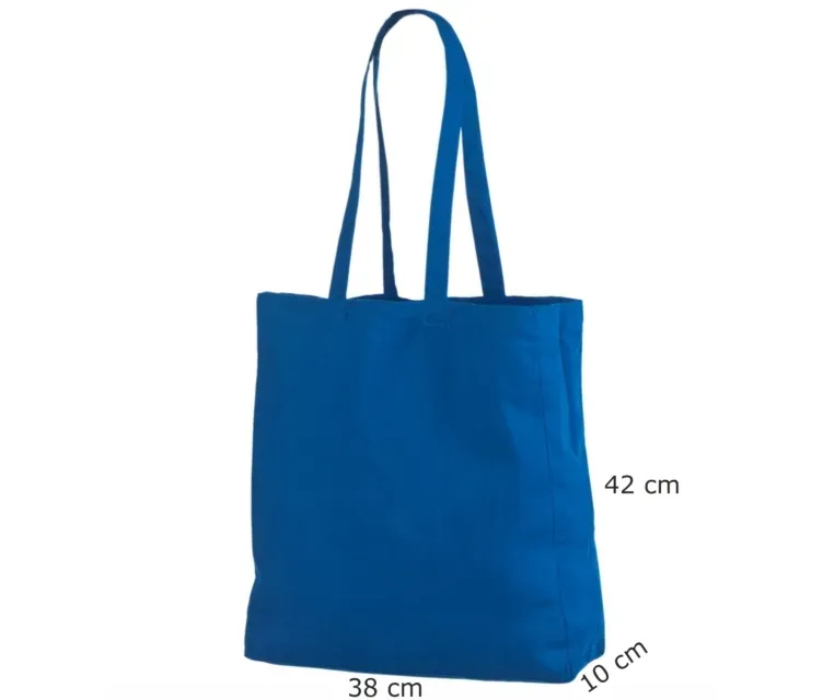 Handlenett CotBlue handlenett blaa 38x10x42 bomull