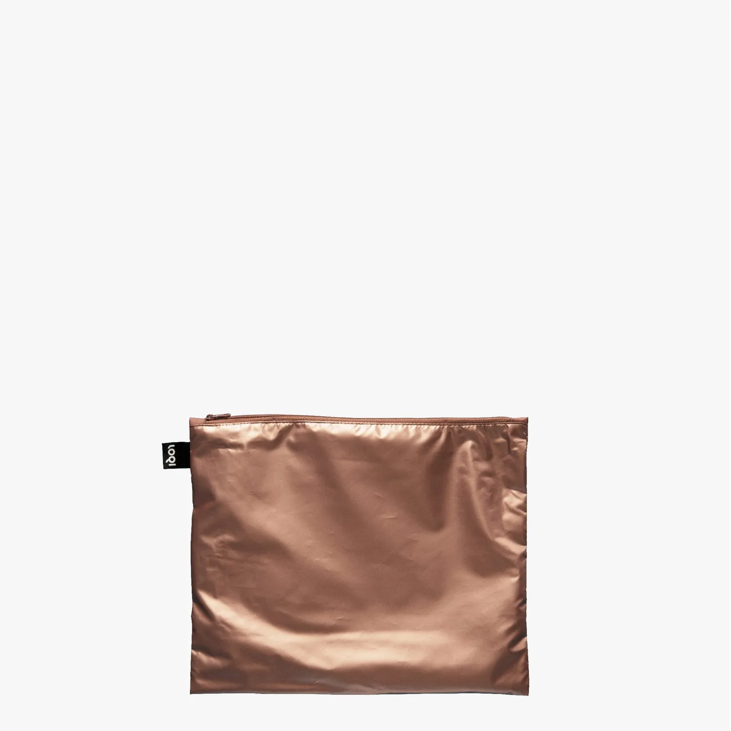 LOQI Metallic Zip Pockets handlenett med glidelås