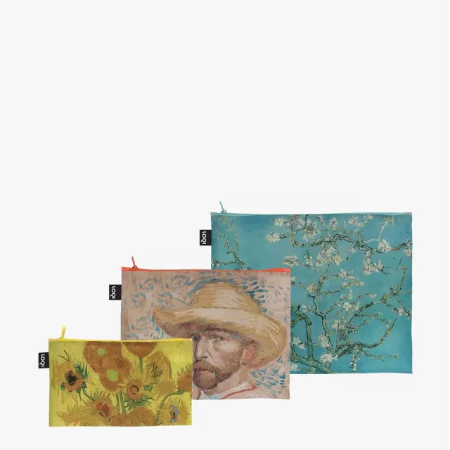 LOQI Van Gogh Museum solsikker glidelåsmapper 3-pk