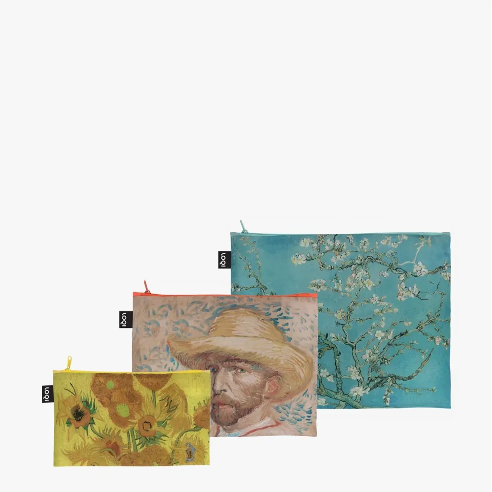 LOQI Van Gogh Museum solsikker glidelåsmapper 3-pk