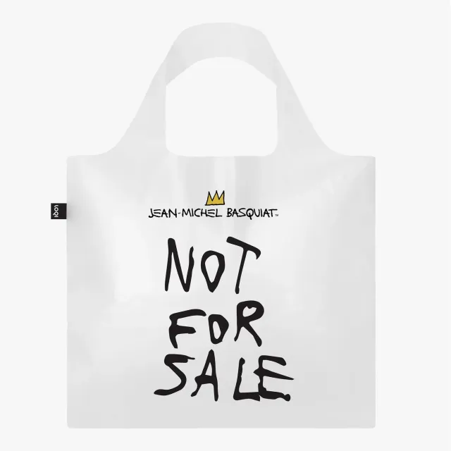 LOQI Jean-Michel Basquiat Not for Sale handlenett melkehvit