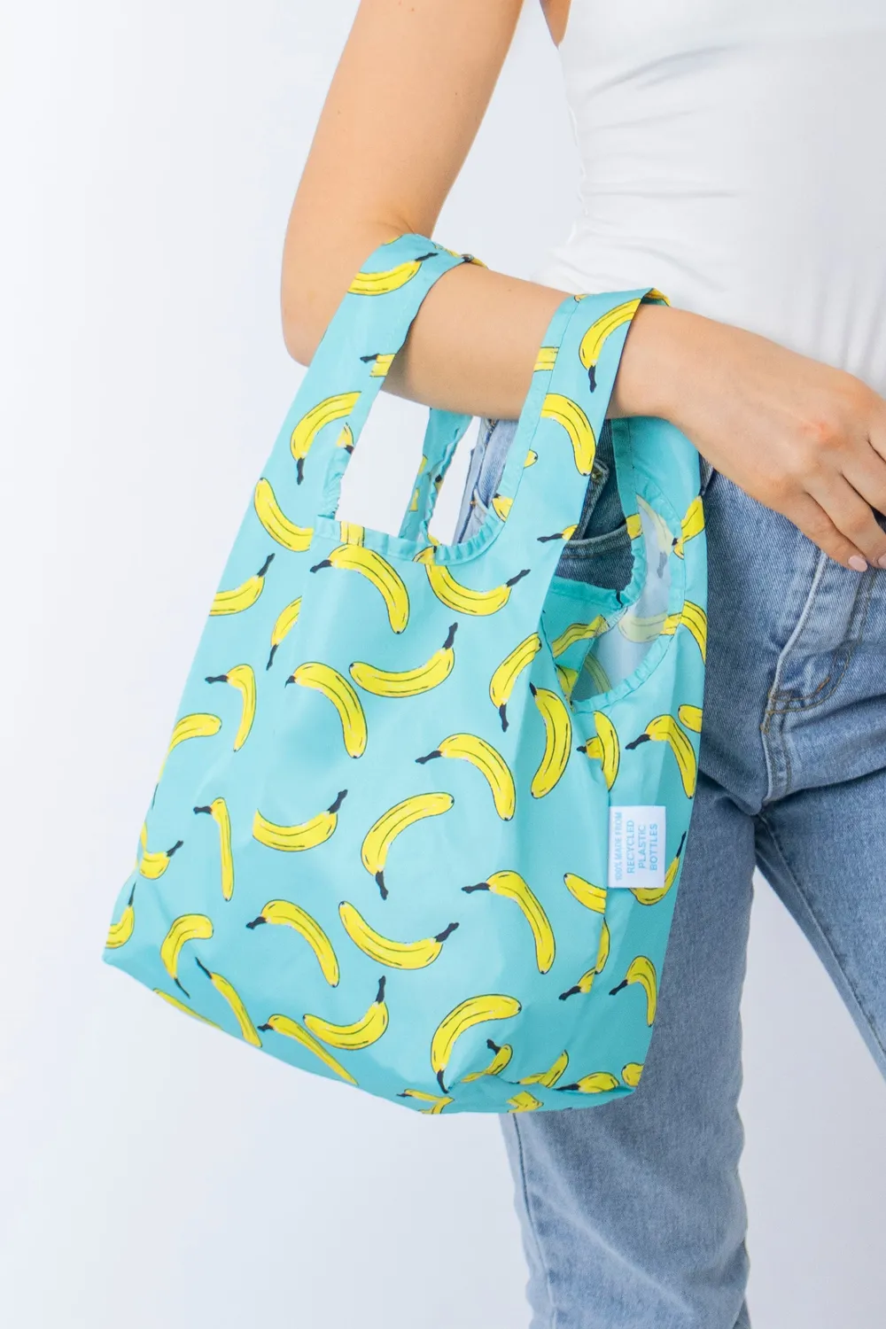 Kind Bag Banana mini handlenett gul fruktprint 10 kg