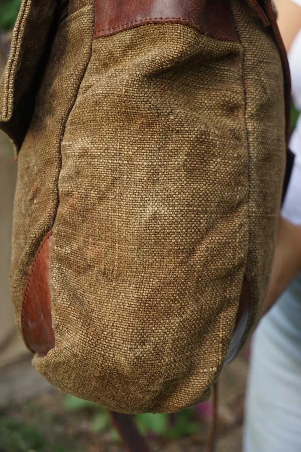 The Burlap People Chief veske brun utgave
