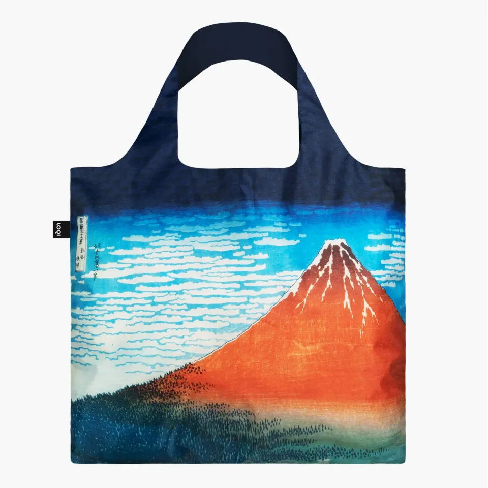 LOQI Hokusai Red Fuji handlepose resirkulert bærer mye