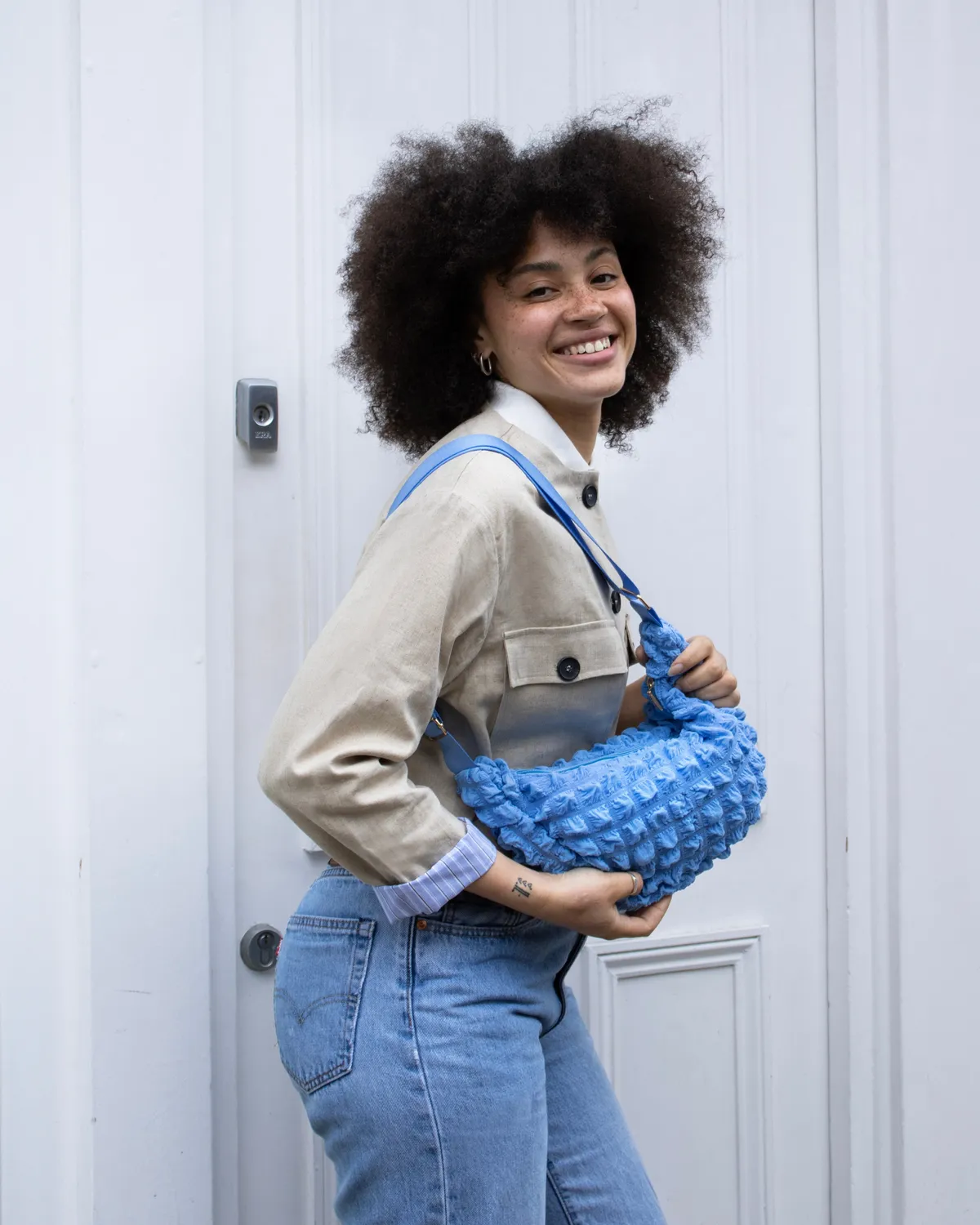 Kind Bag Crossbody Bag blå skulderveske resirkulert