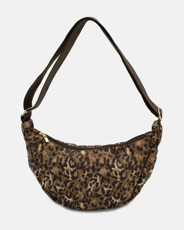 Kind Bag Crossbody veske leopard justerbar 5 kg