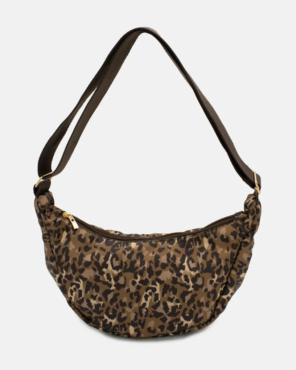 Kind Bag Crossbody veske leopard justerbar 5 kg