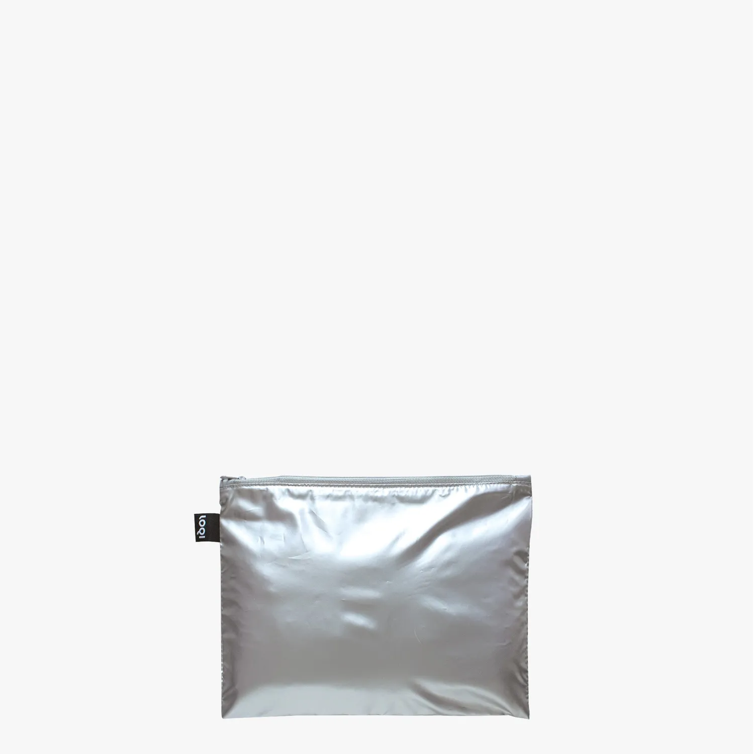 LOQI Metallic Zip Pockets handlenett med glidelås