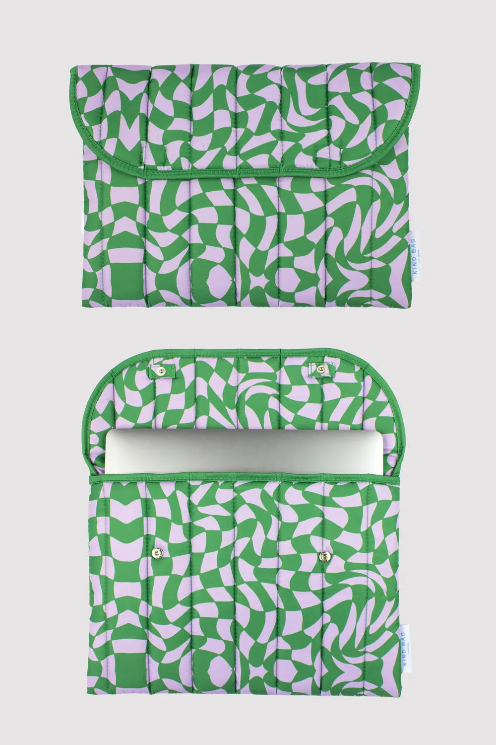 Kind Bag Wavy Check 13" laptop sleeve vanntett