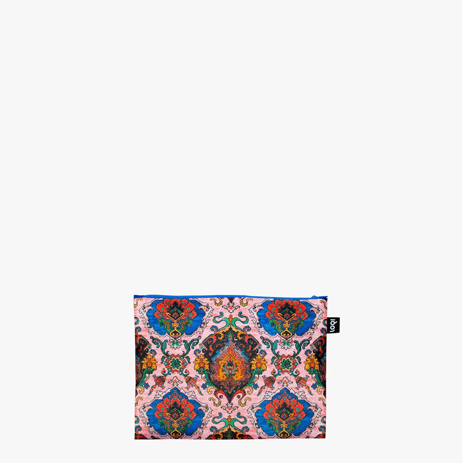 LOQI Decorative Art Peacock zip-mapper resirkulert blå