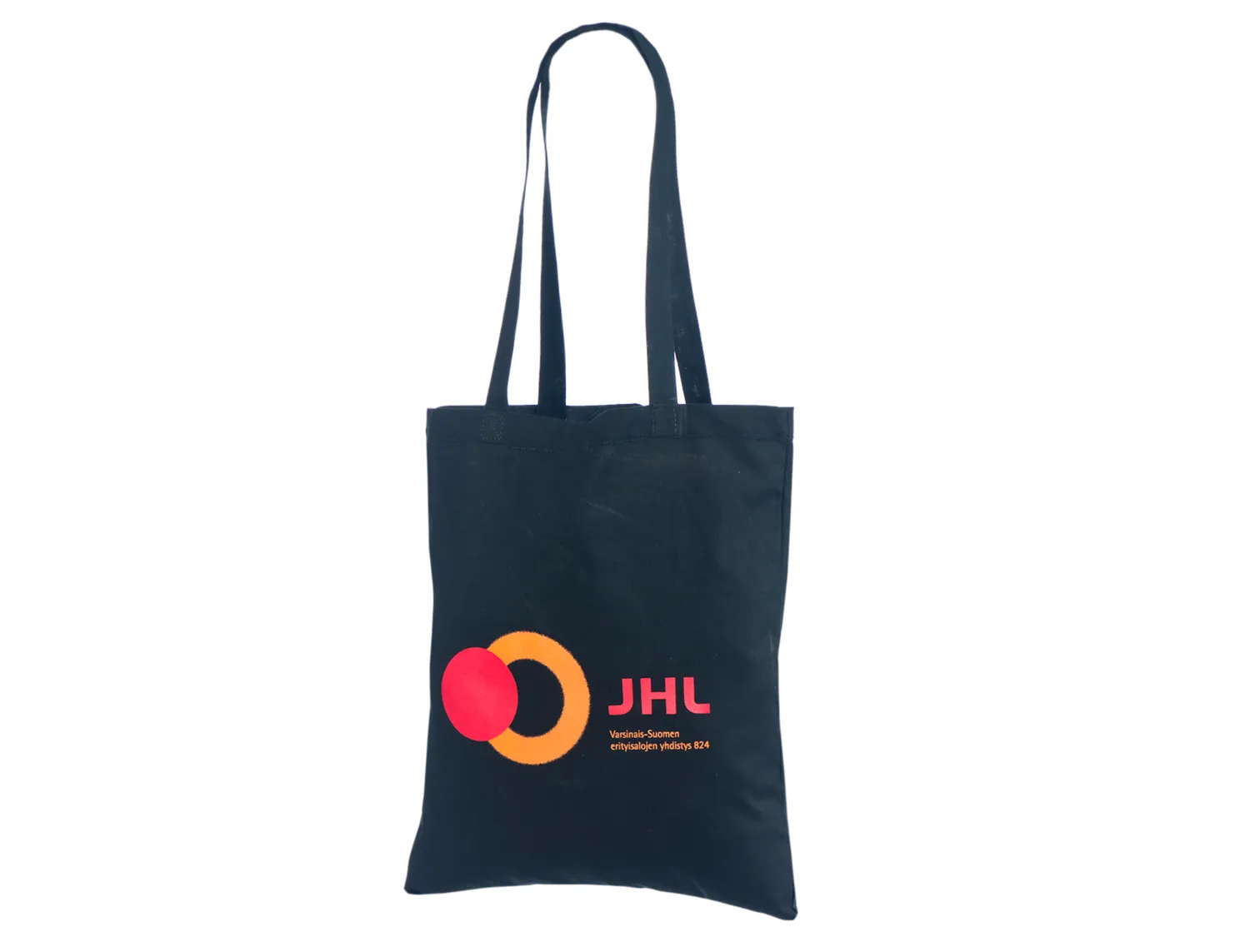 Handlenett CotBlack3842 svart bomullsnett 38x42 trykk