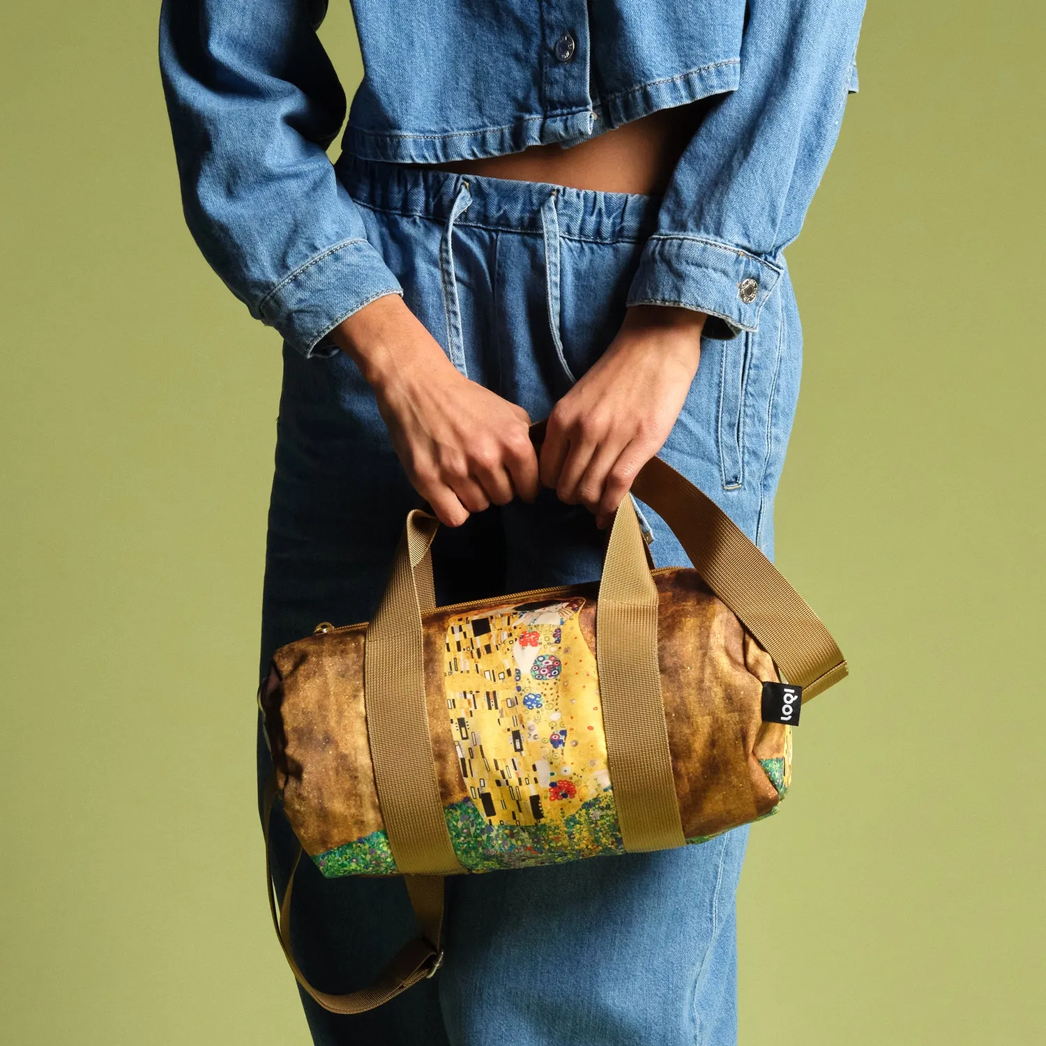 LOQI Gustav Klimt The Kiss weekendbag medium resirkulert
