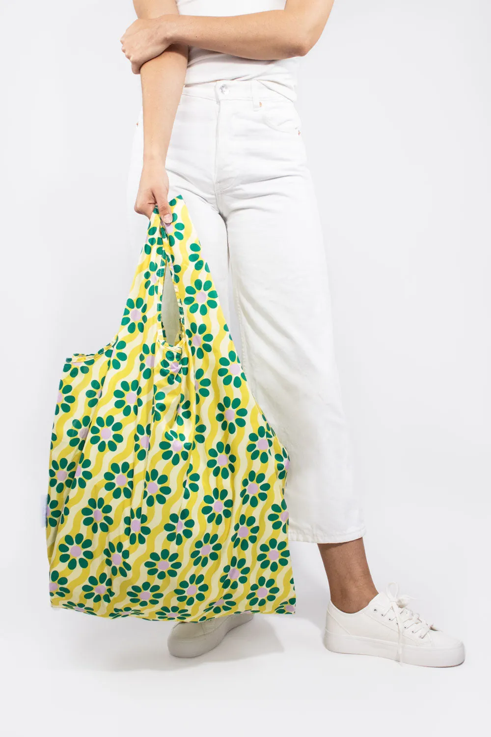 Kind Bag Wavy Daisy XL handlenett grønn 25 kg