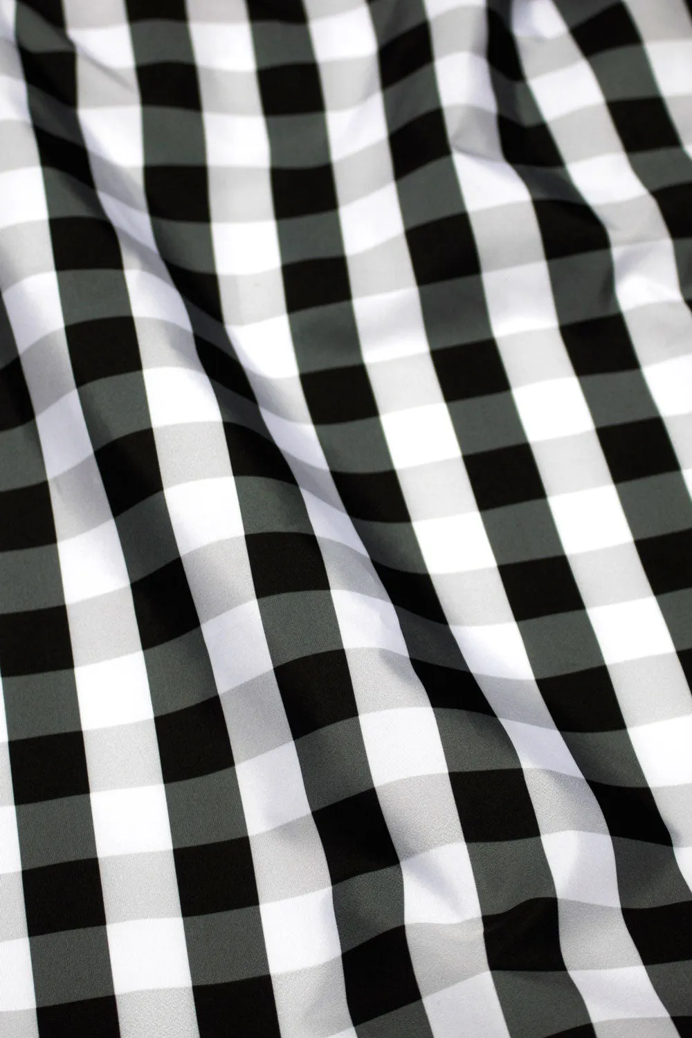 Kind Bag Gingham Black & White handlenett medium rutete 20 kg