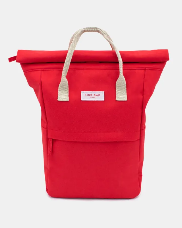 Kind Bag Hackney Backpack Medium ryggsekk poppy red vanntett