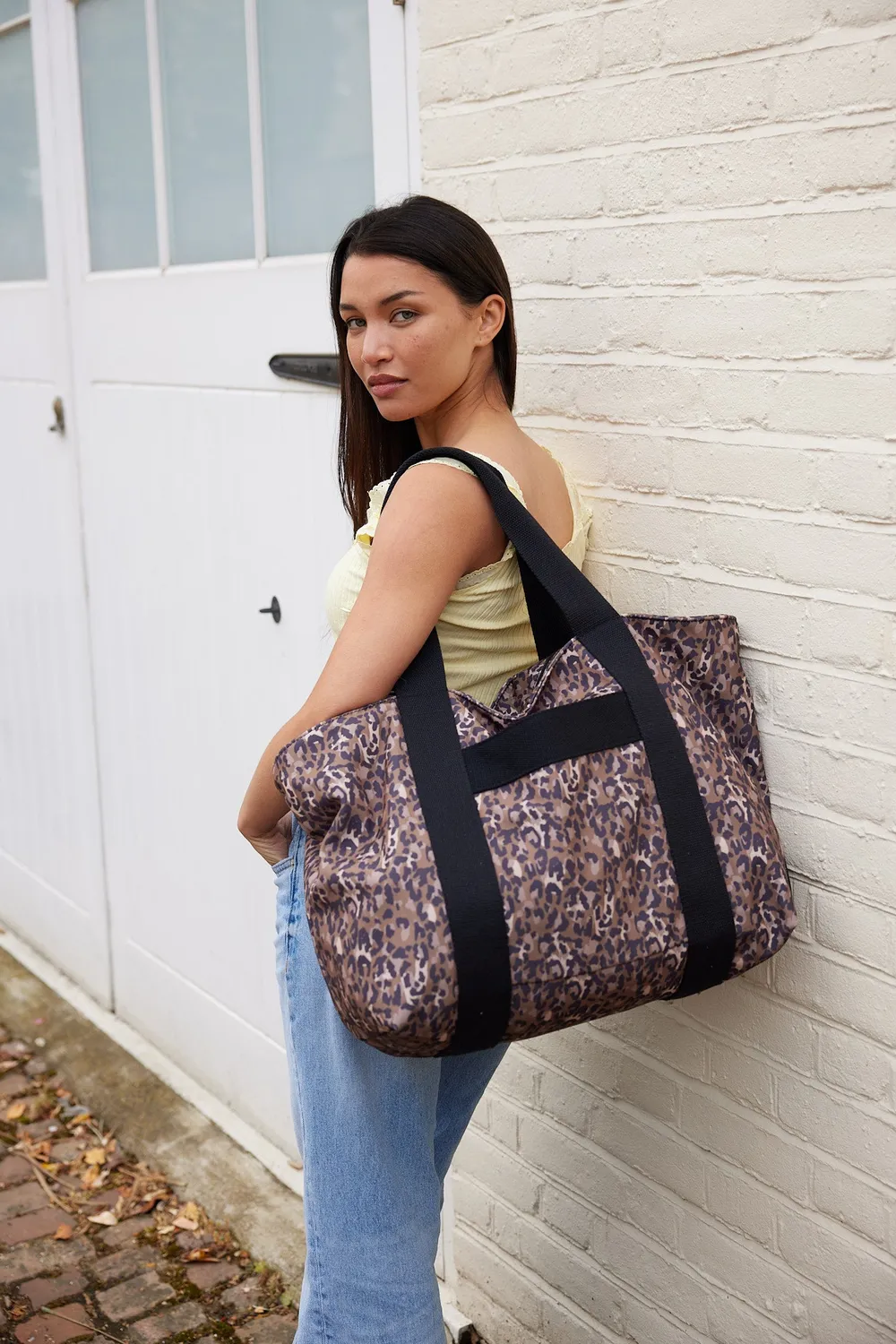 Kind Bag Carryall Leopard toteveske stor resirkulert