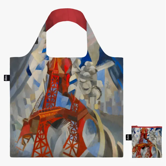 LOQI Robert Delaunay Red Eiffel Tower handlenett