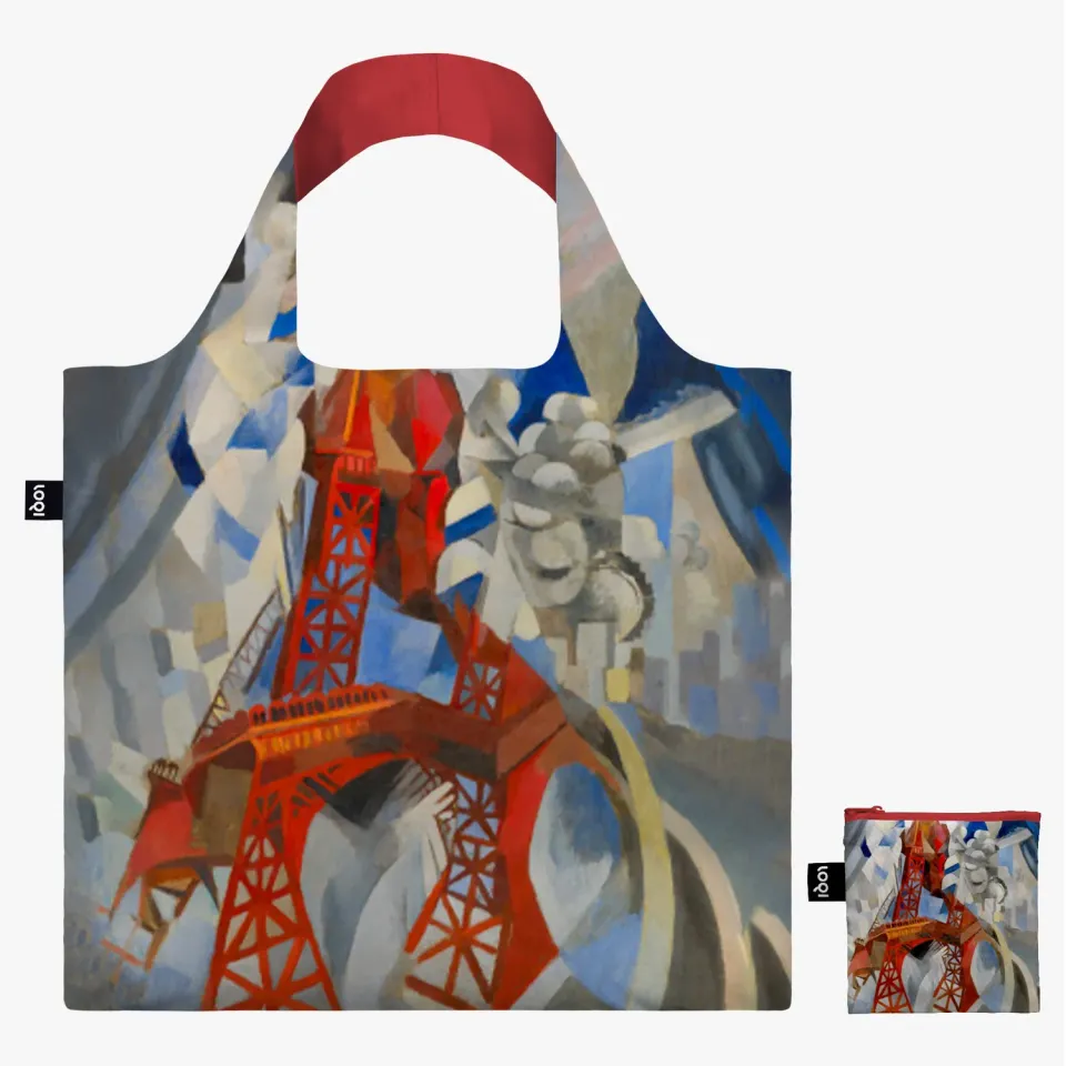 LOQI Robert Delaunay Red Eiffel Tower handlenett