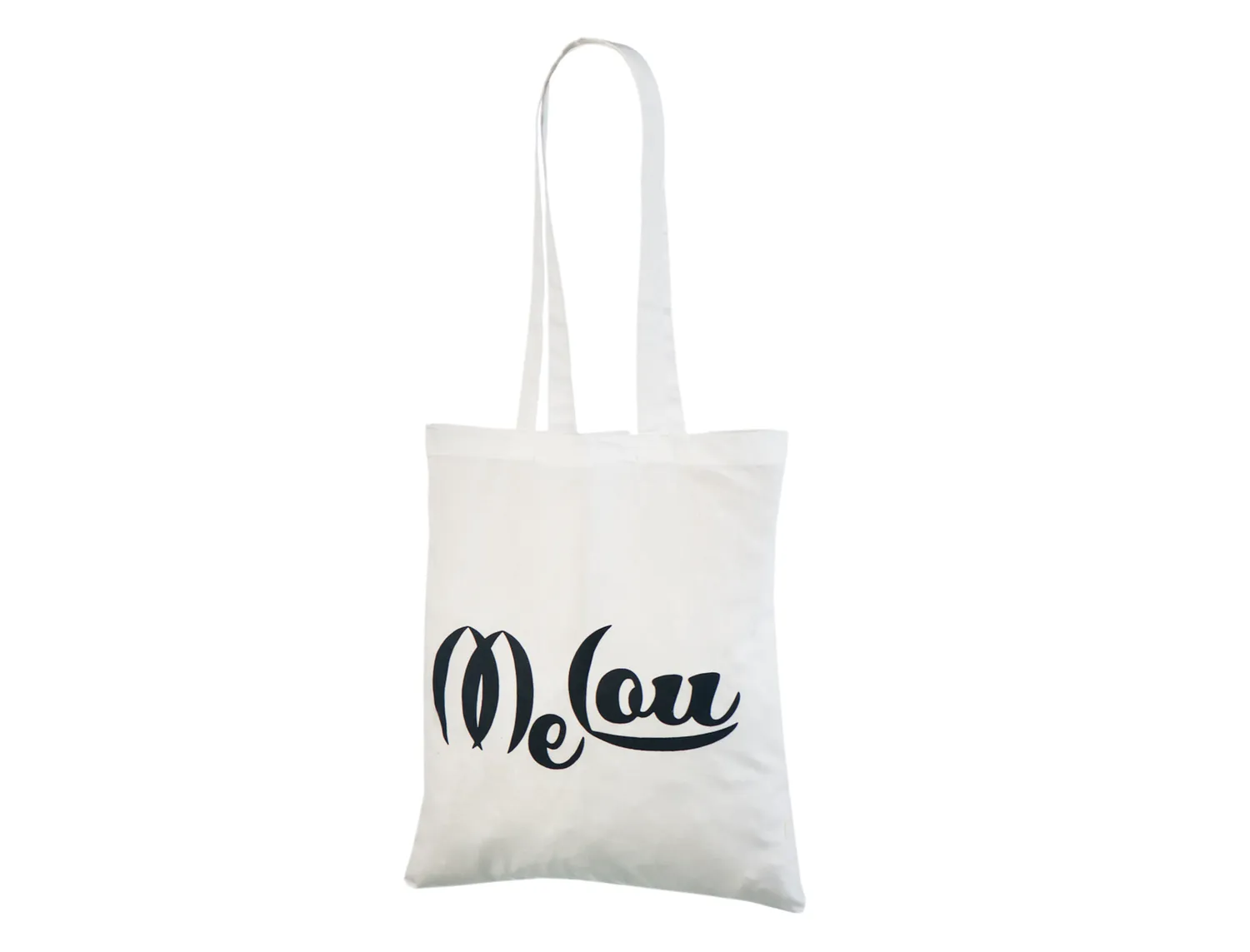 Handlenett CotWhite3842 handlenett hvitt bomull 38x42 cm