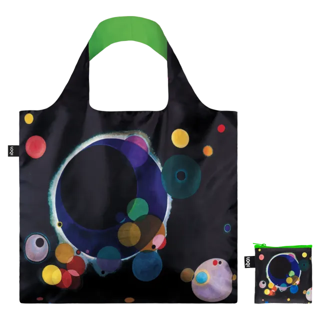 LOQI Kandinsky Several Circles handlenett resirkulert farger