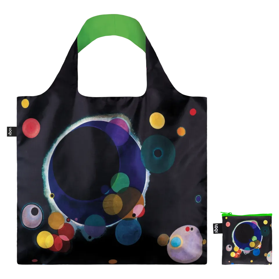 LOQI Kandinsky Several Circles handlenett resirkulert farger
