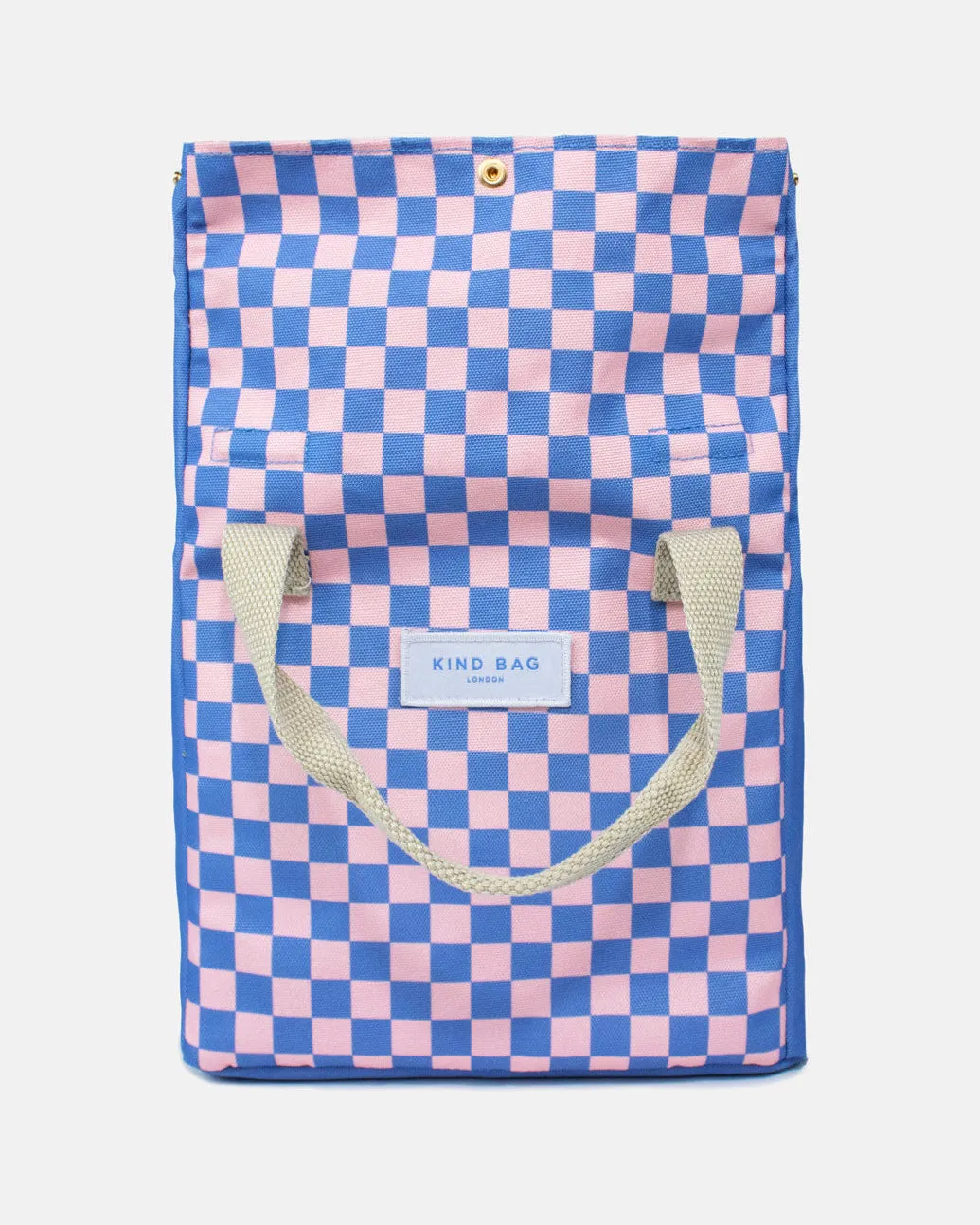 Kind Bag Lunch Bag lunsjpose Checkerboard vanntett