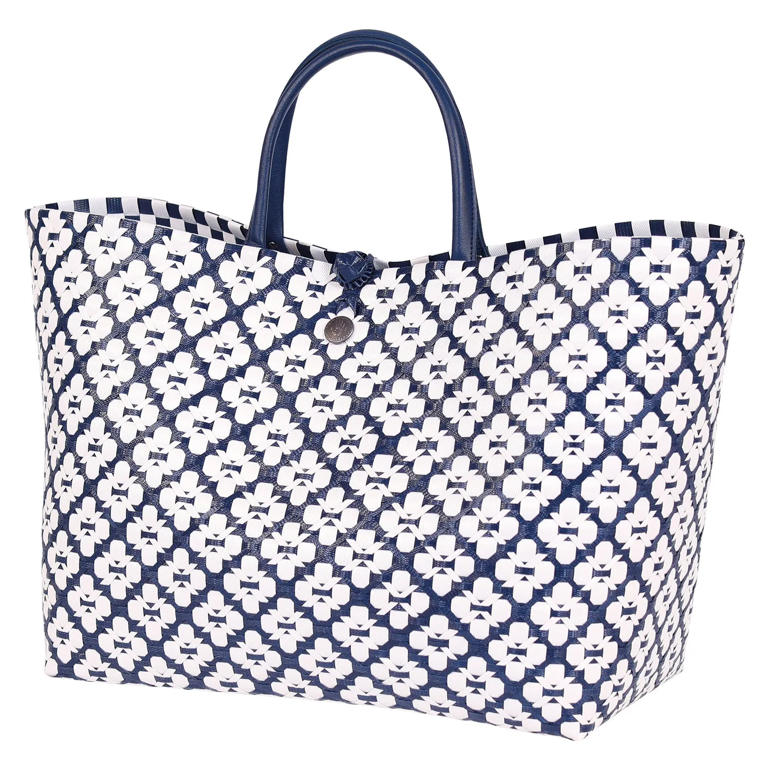 Handed By Motif shopper lysegrå mønster resirkulert