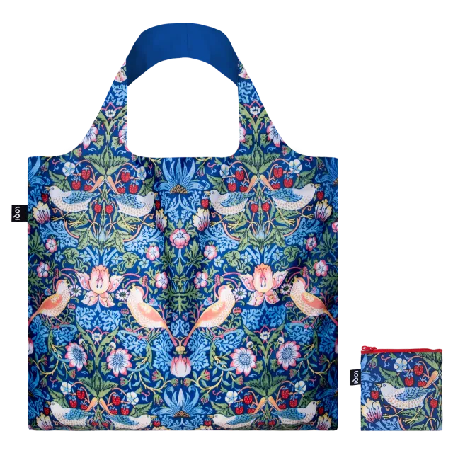 LOQI William Morris Strawberry Thief handlenett resirkulert