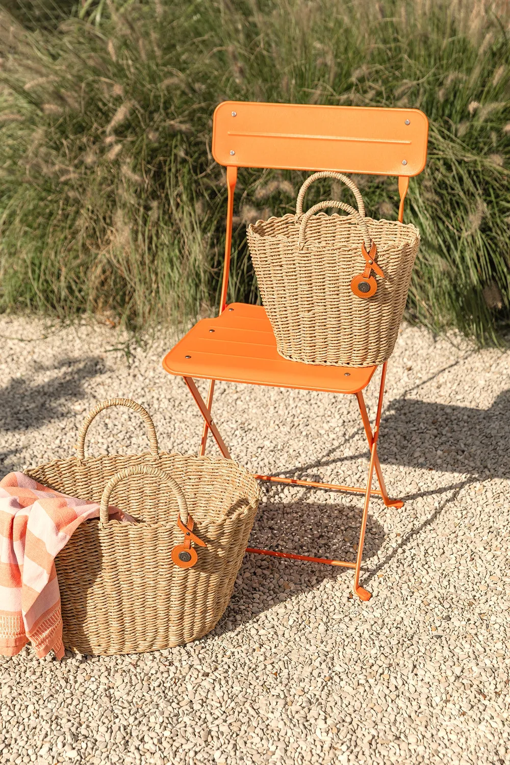 Handed By Sofia shopper strandveske natur