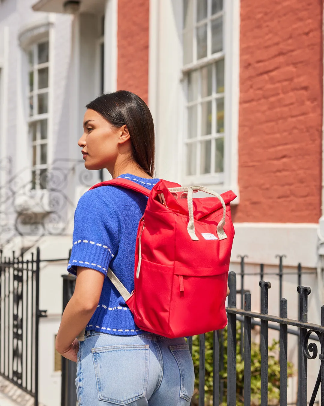 Kind Bag Hackney Backpack Medium ryggsekk poppy red vanntett