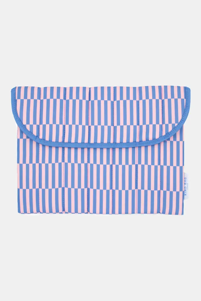 Kind Bag Blocks Blue Pink laptopveske 13" quiltet