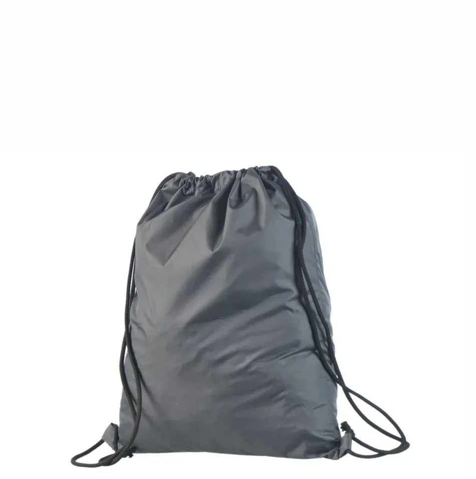 Handlenett NylGrey Draw ryggsekk grå nylon 35x45