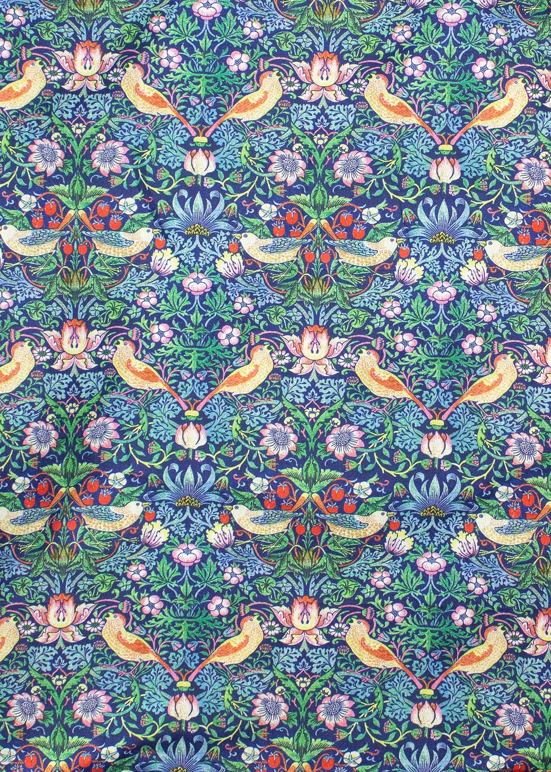Kind Bag William Morris Strawberry Thief handlenett XL grønn