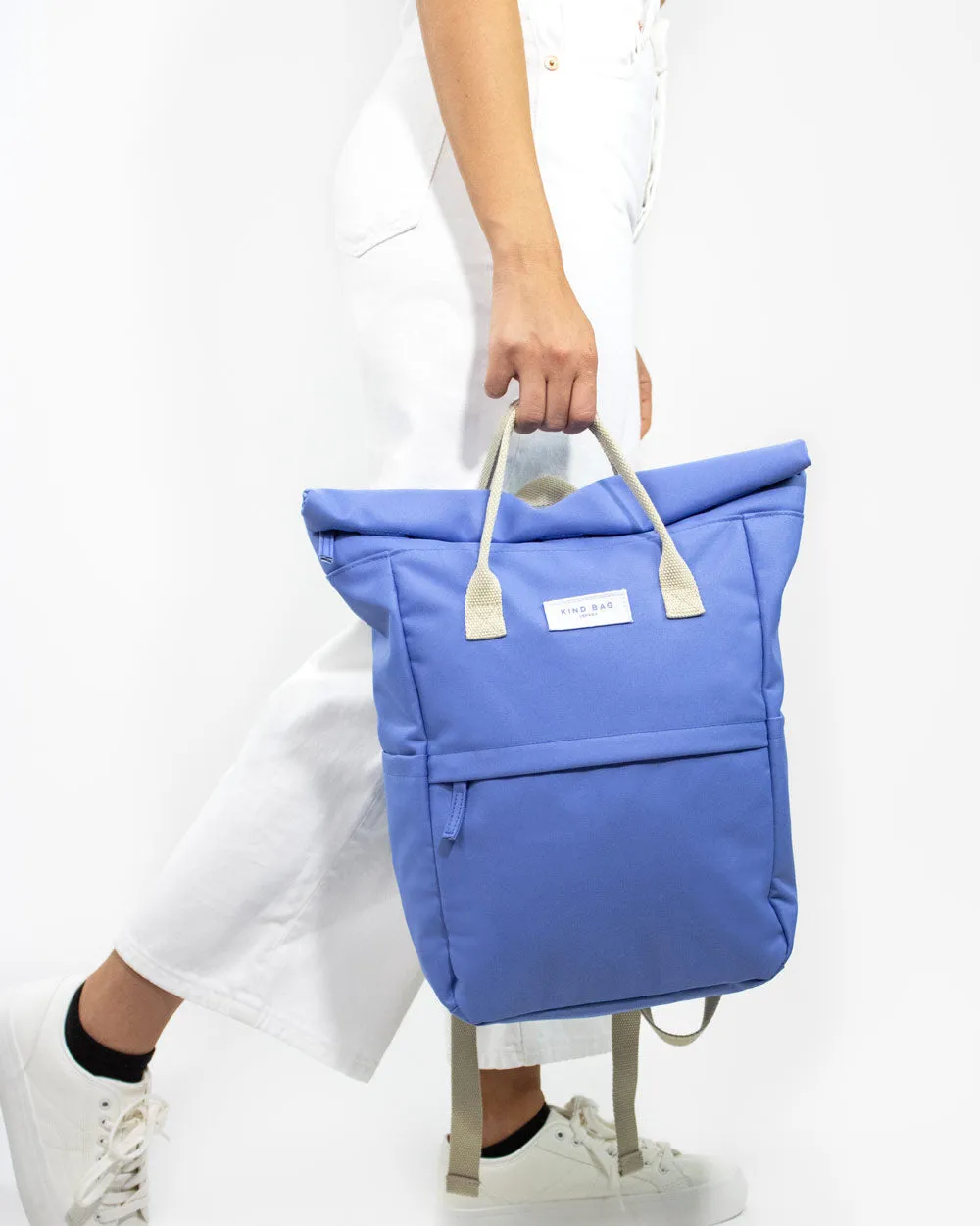 Kind Bag Hackney Medium ryggsekk dusty blue resirkulert