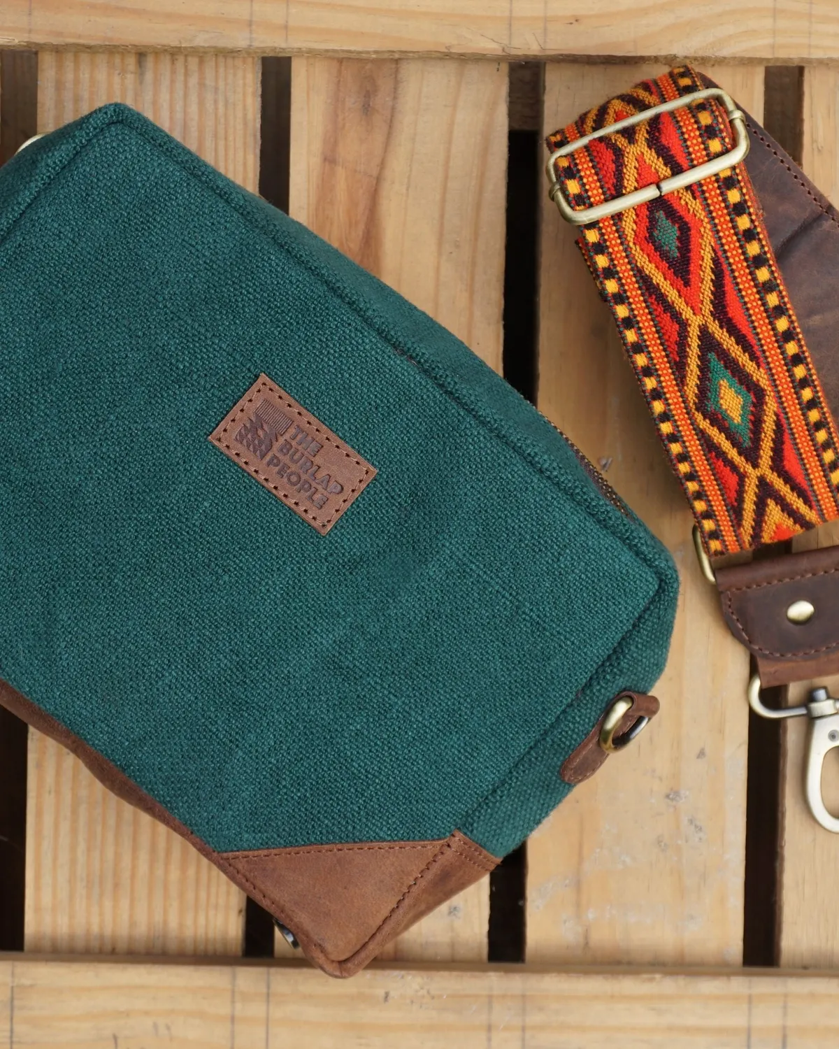 The Burlap People Magic Box skulderveske svart