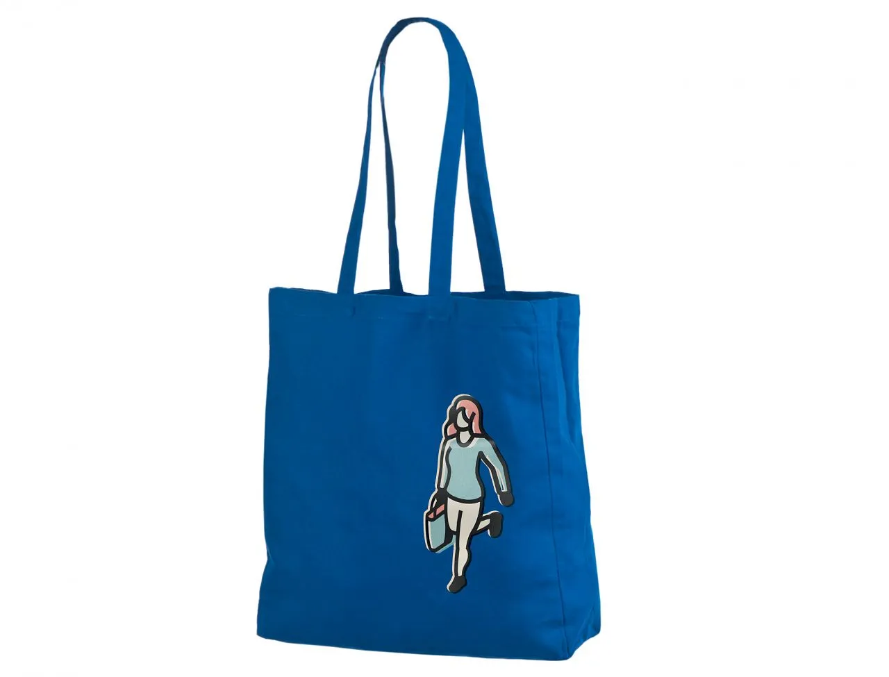 Handlenett CotBlue handlenett blaa 38x10x42 bomull