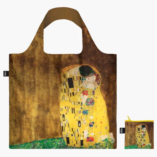 LOQI Gustav Klimt The Kiss handlenett resirkulert