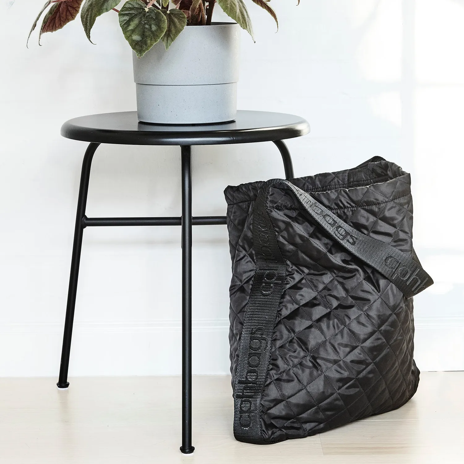 CPH Bags skulderveske sort 44 cm quiltet hverdags