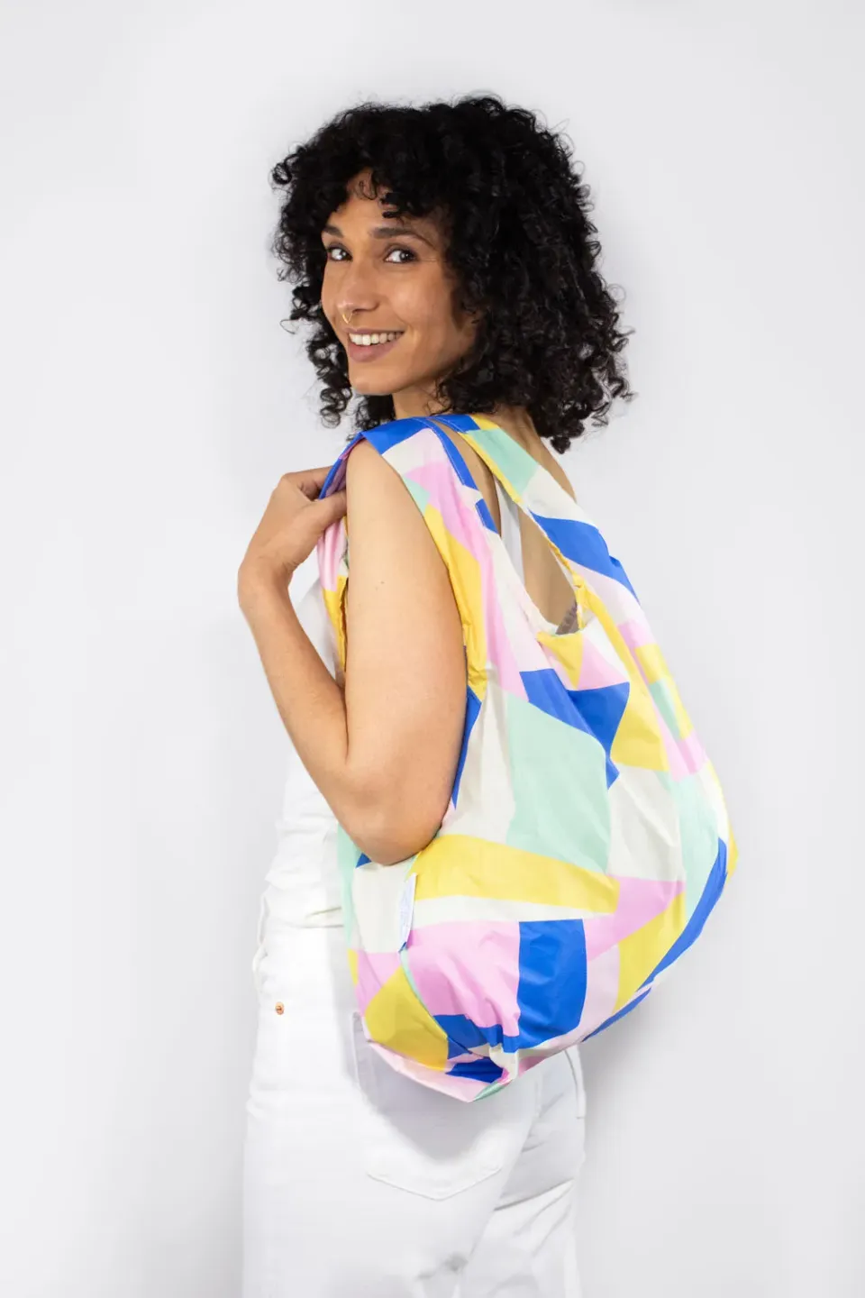 Kind Bag Multi Mosaic handlenett medium resirkulert