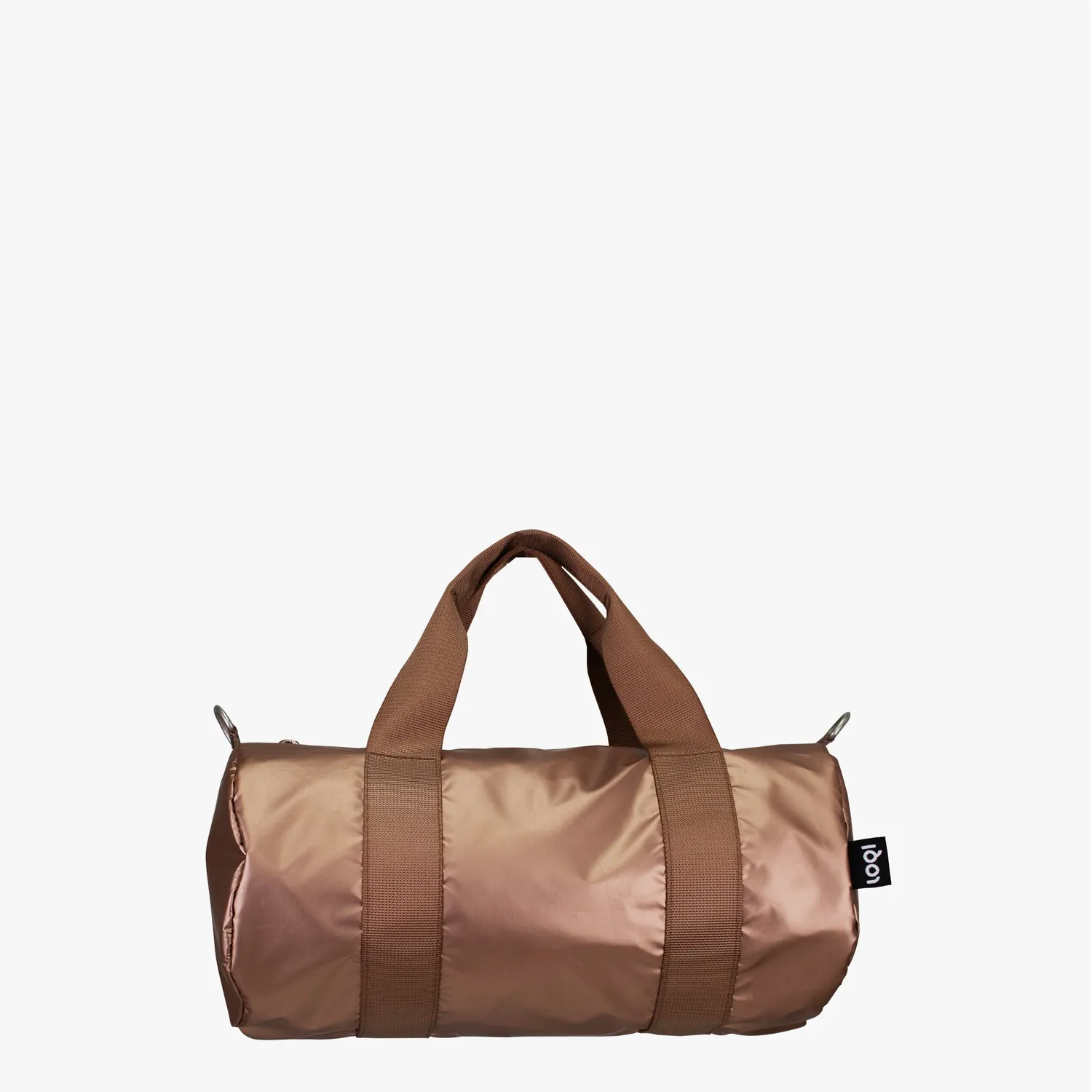 LOQI Metallic Rose Gold Medium Weekender roségull